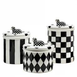 MacKenzie-Childs Kitchen Storage & Organization<Cow Creamery Canisters, Set of 3