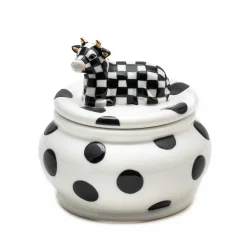 MacKenzie-Childs The Coffee Shop|Serveware<Cow Creamery Sugar Bowl
