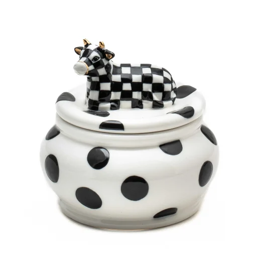 MacKenzie-Childs The Coffee Shop|Serveware<Cow Creamery Sugar Bowl
