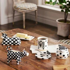 MacKenzie-Childs The Coffee Shop|Serveware<Cow Creamery Sugar Bowl