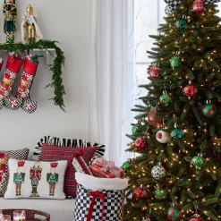 MacKenzie-Childs Holiday<Cozy Christmas Glass Ball Ornaments, Set of 6