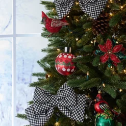 MacKenzie-Childs Holiday<Cozy Christmas Glass Ball Ornaments, Set of 6