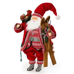 MacKenzie-Childs Holiday|Room Accents<Cozy Christmas Large Santa with Gifts