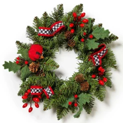 MacKenzie-Childs Greenery & Florals|Outdoor<Cozy Christmas Mini 12 Wreath