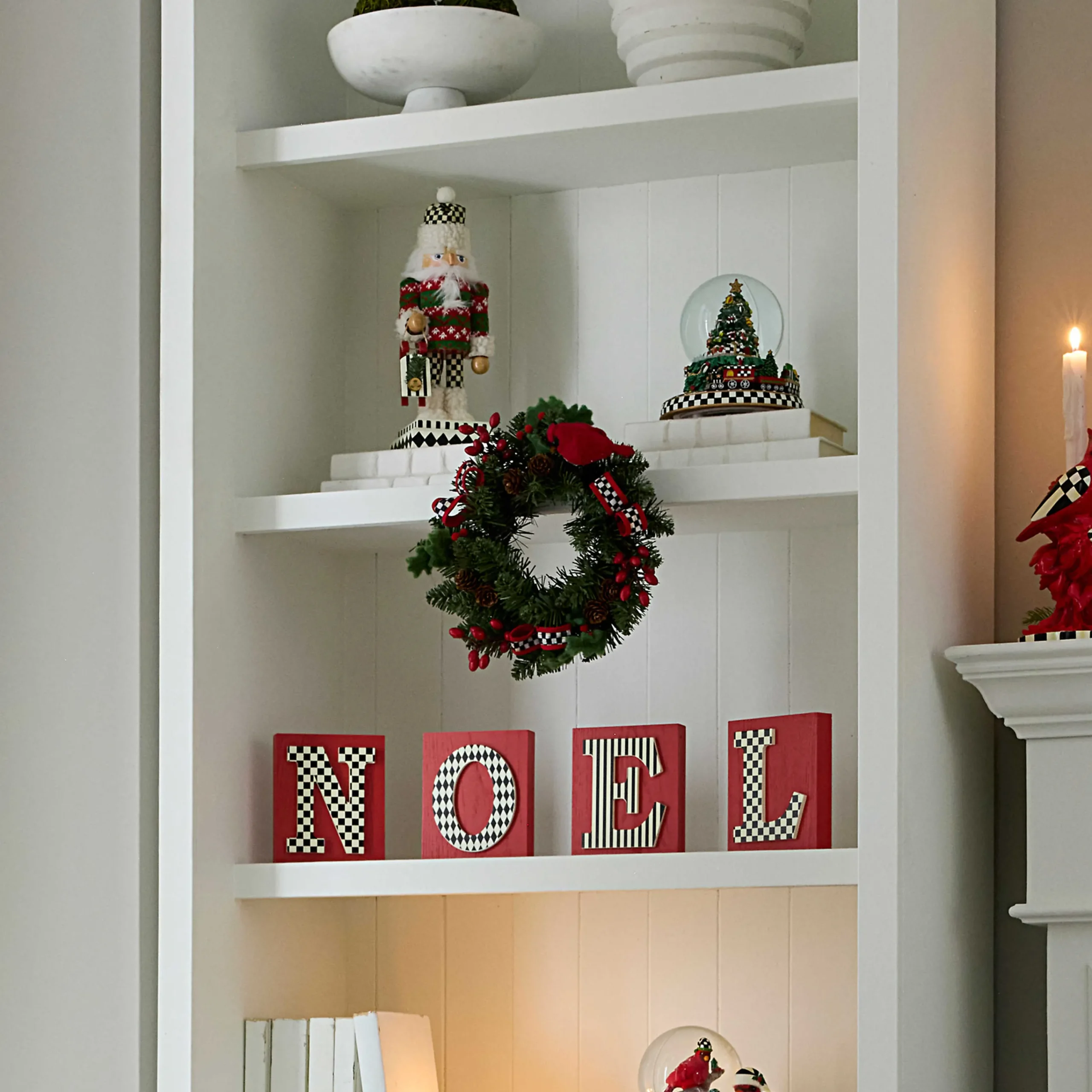 MacKenzie-Childs Greenery & Florals|Outdoor<Cozy Christmas Mini 12 Wreath