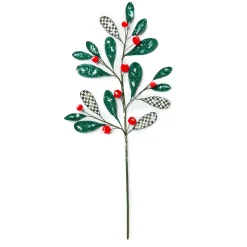 MacKenzie-Childs Greenery & Florals<Cozy Christmas Mistletoe Spray Stem