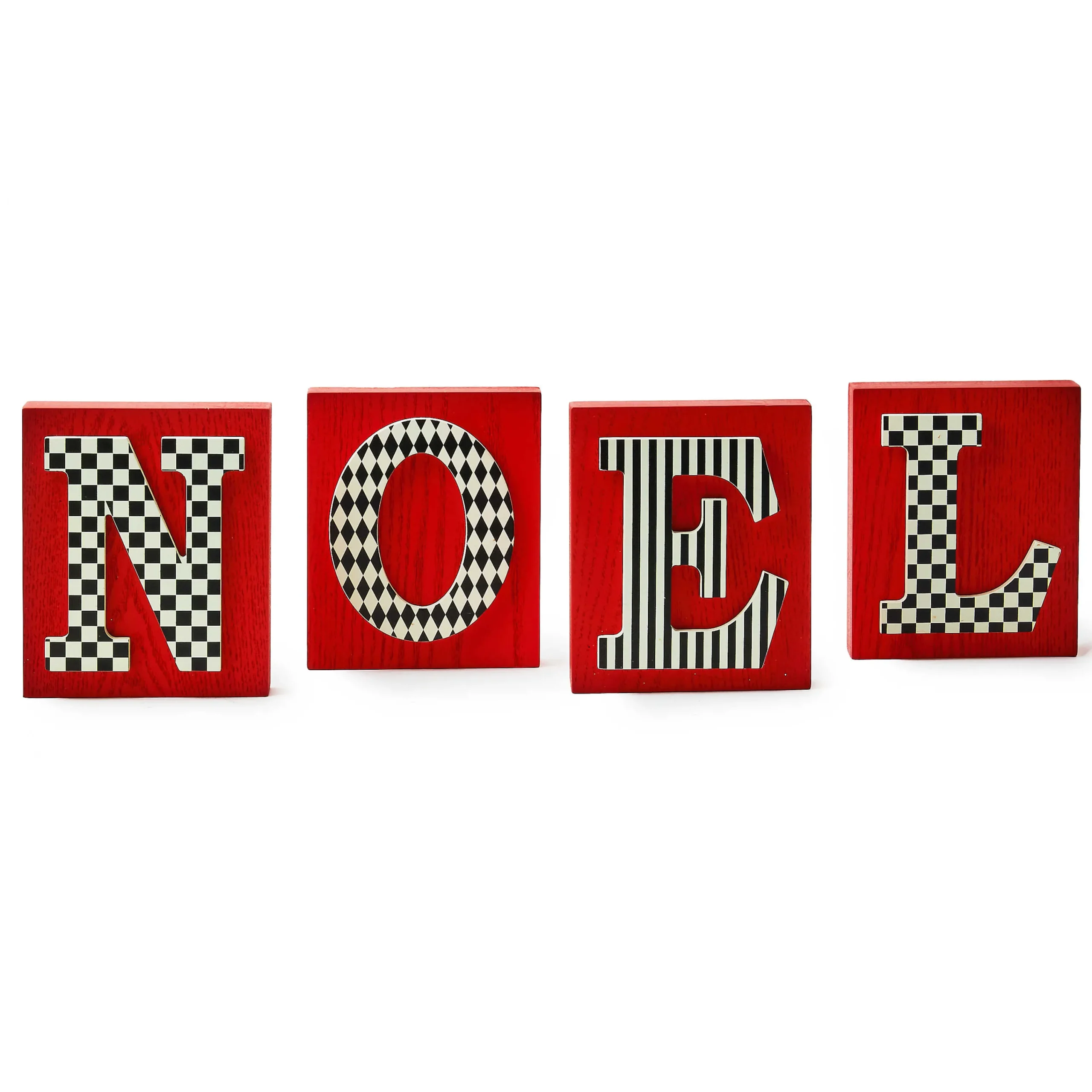 MacKenzie-Childs Room Accents<Cozy Christmas Noel Letter Set