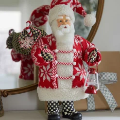MacKenzie-Childs Holiday|Room Accents<Cozy Christmas Santa