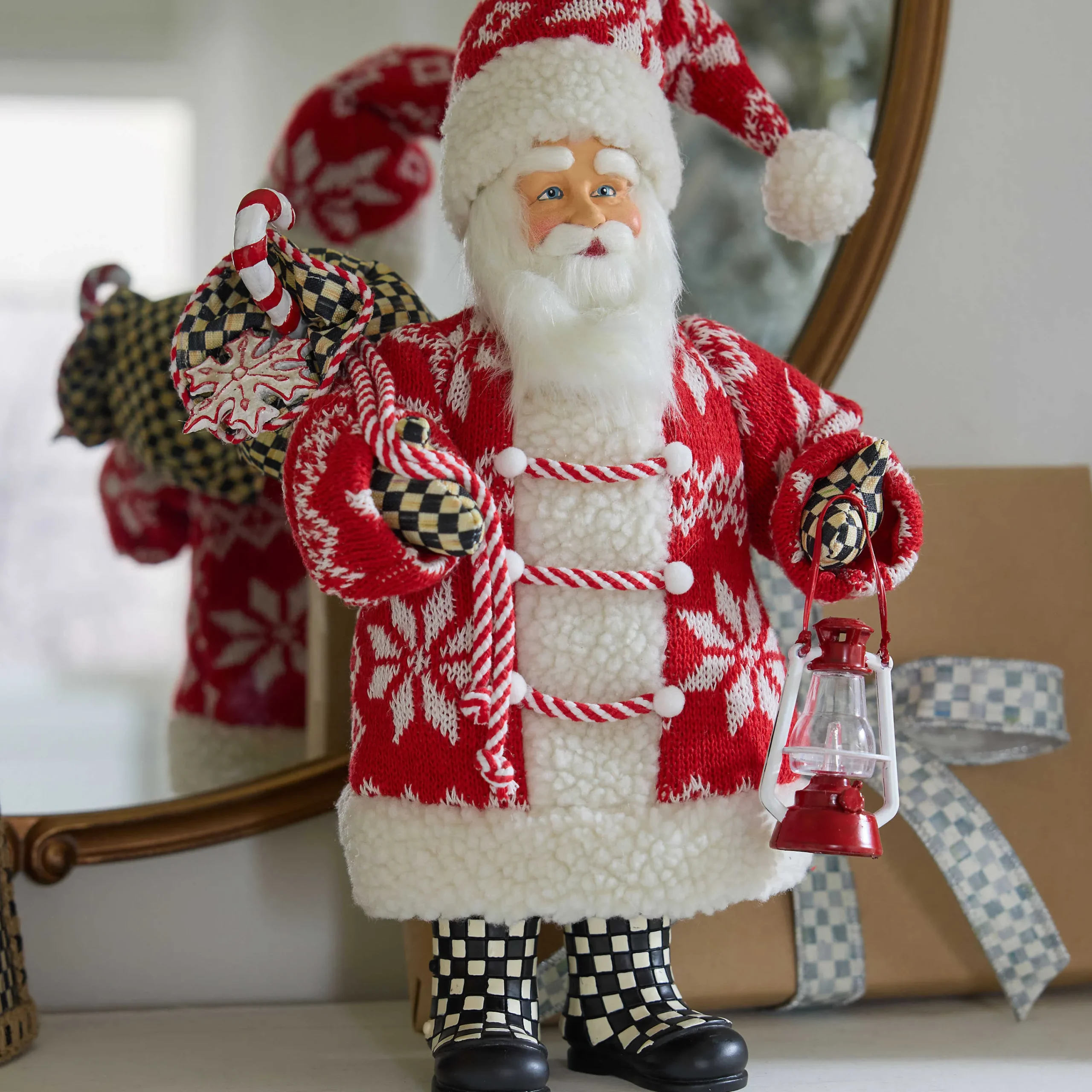 MacKenzie-Childs Holiday|Room Accents<Cozy Christmas Santa