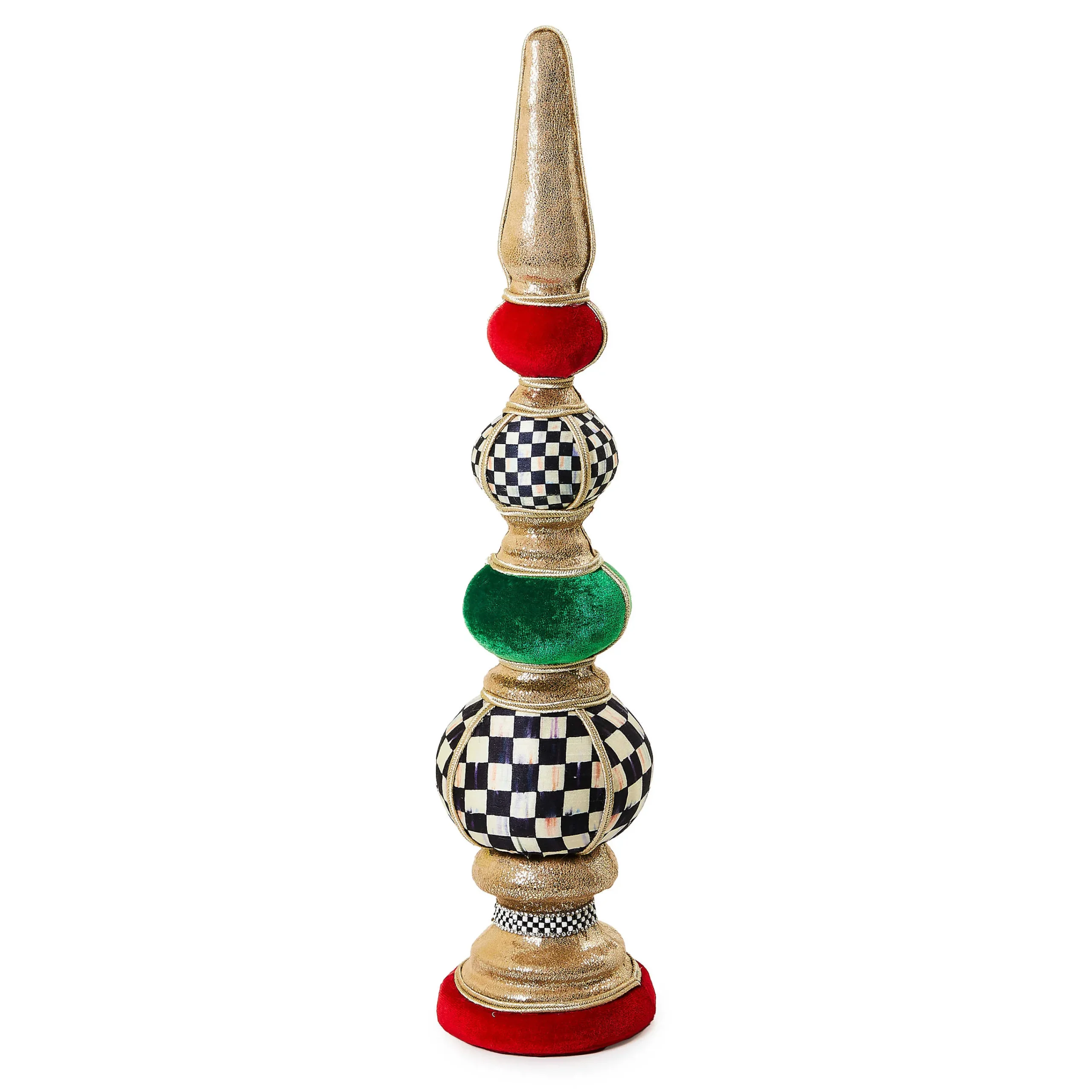MacKenzie-Childs Room Accents<Cozy Christmas Small Tabletop Finial