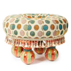 MacKenzie-Childs Living Room<Croquet Dots Ottoman