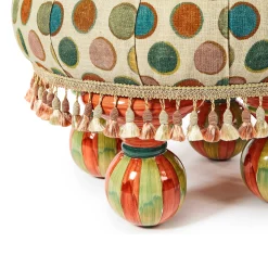 MacKenzie-Childs Living Room<Croquet Dots Ottoman