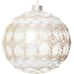 MacKenzie-Childs Holiday<Crystal Palace Ball Glass Ornament