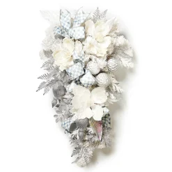 MacKenzie-Childs Holiday|Greenery & Florals<Crystal Palace Illuminated White Swag