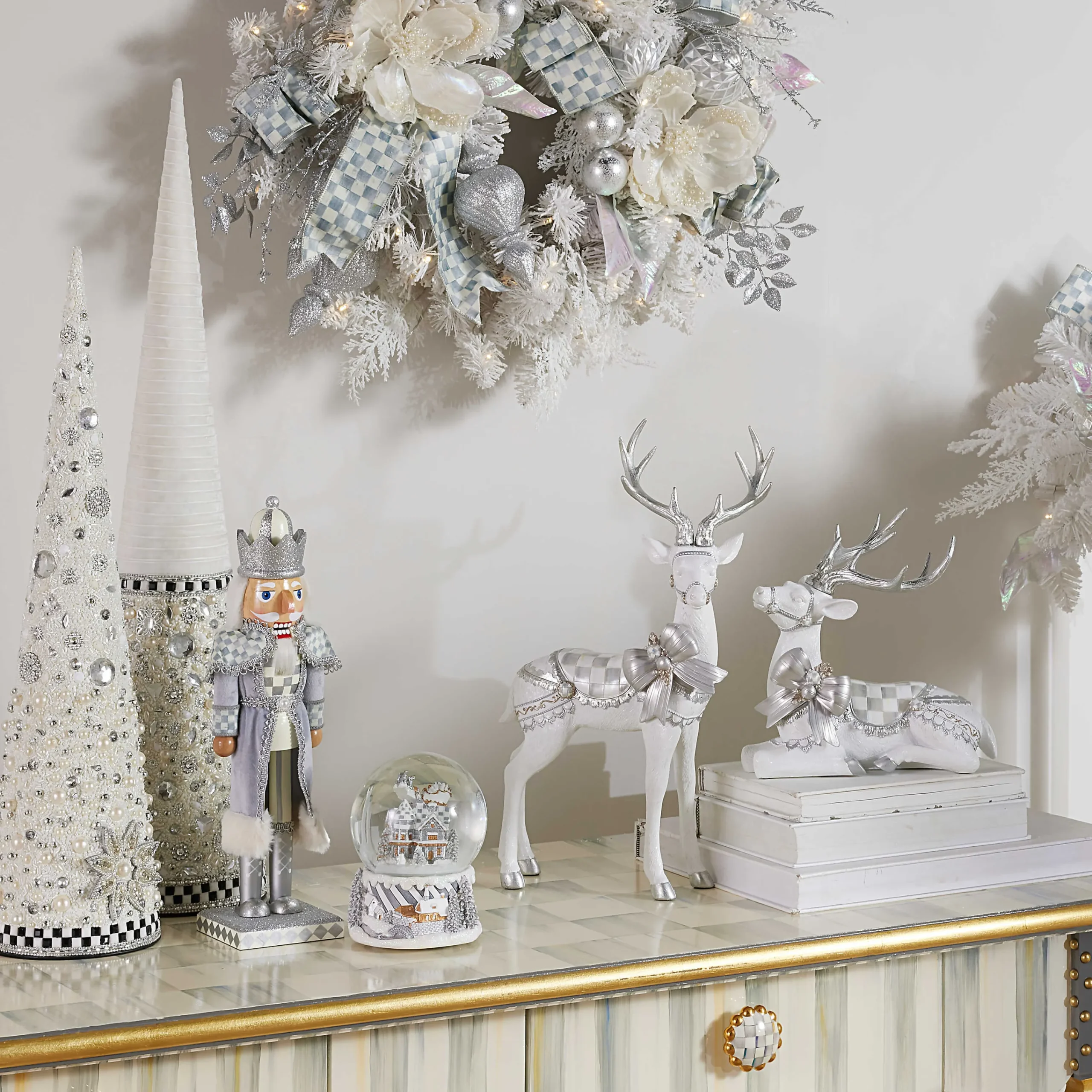 MacKenzie-Childs Room Accents<Crystal Palace Large Beaded Cone Tree