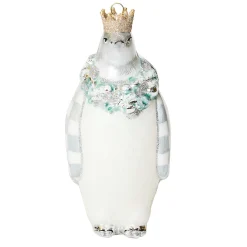 MacKenzie-Childs Holiday<Crystal Palace Penguin Glass Ornament