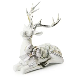 MacKenzie-Childs Room Accents<Crystal Palace Resting White Deer
