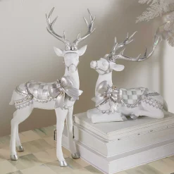 MacKenzie-Childs Room Accents<Crystal Palace Resting White Deer