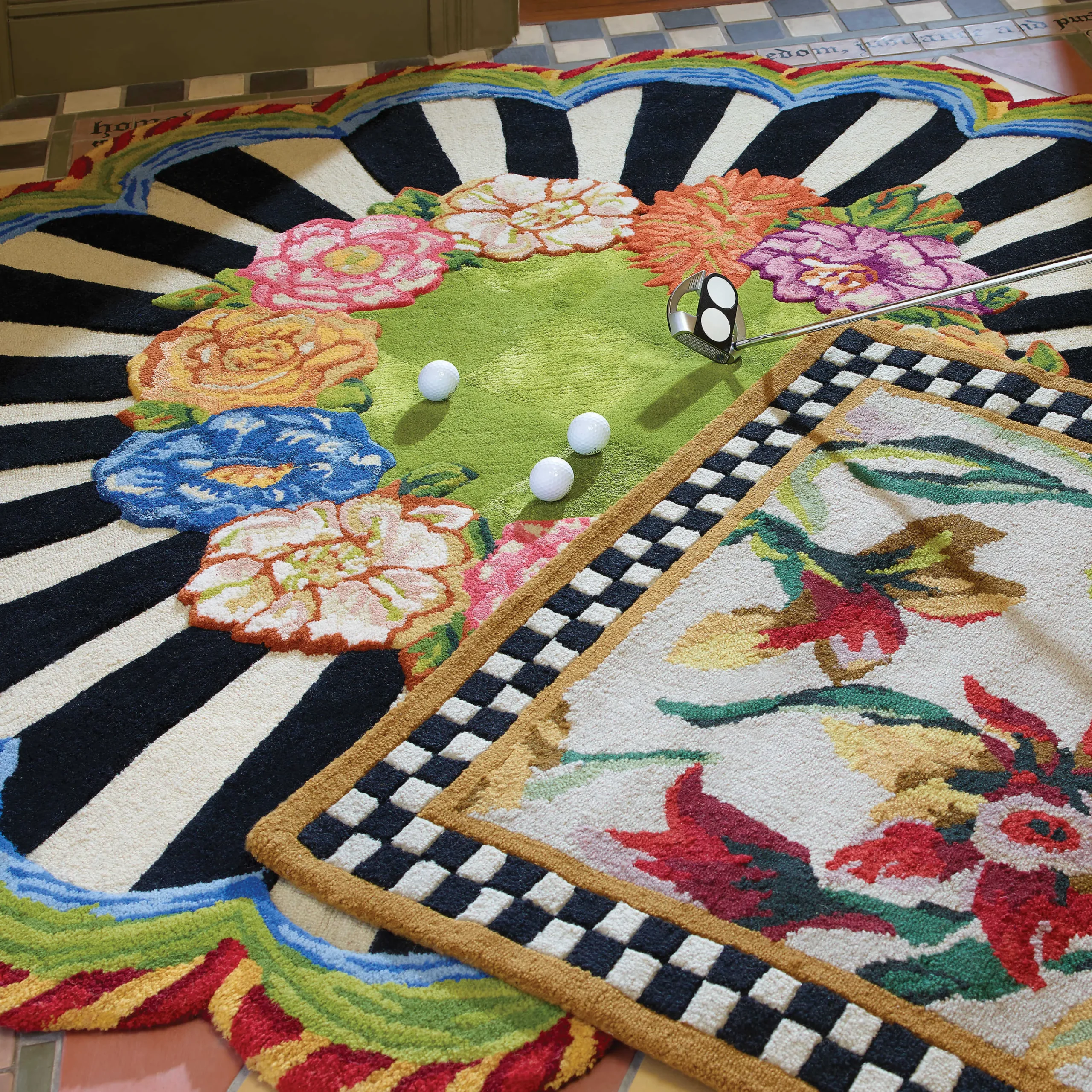MacKenzie-Childs Rugs<Cutting Garden 6' Round Rug