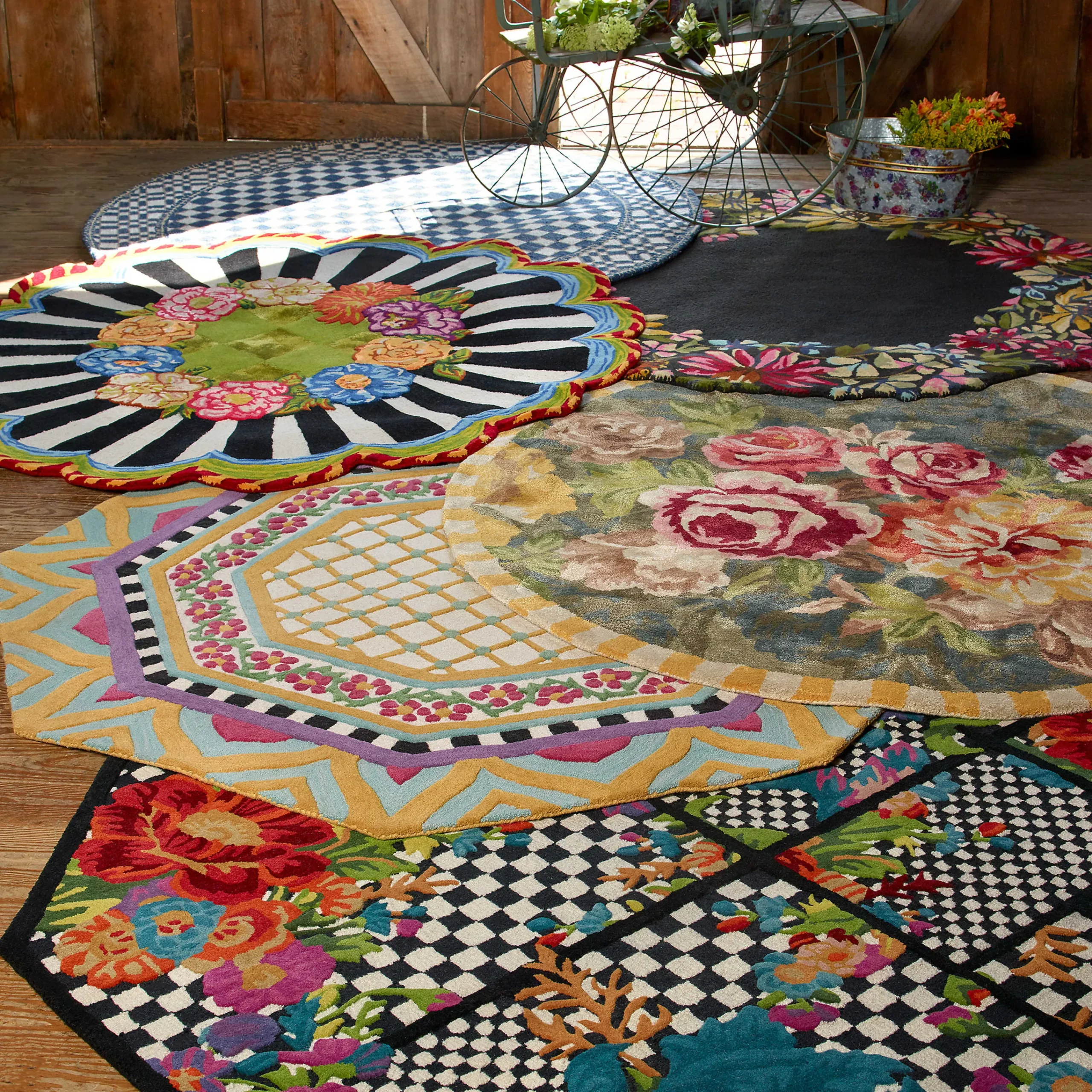 MacKenzie-Childs Rugs<Cutting Garden 6' Round Rug