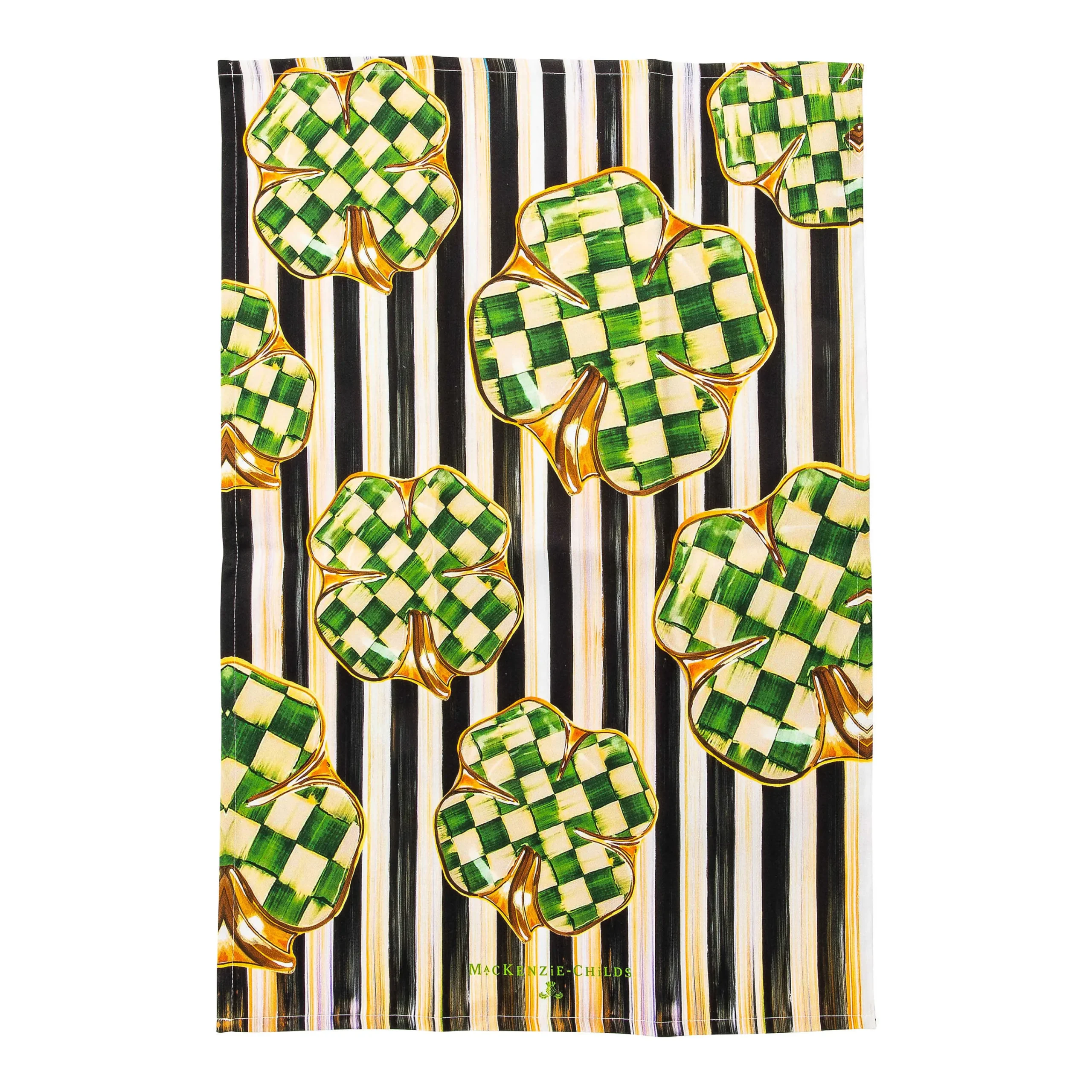 MacKenzie-Childs Spring|Kitchen & Table Linens<Dancing Clovers Dish Towel