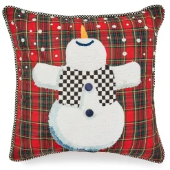 MacKenzie-Childs Pillows, Throws, & Cushions<Dancing Snowman Throw Pillow