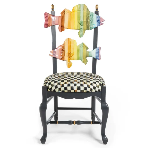 MacKenzie-Childs Dining Room & Kitchen<Dark Rainbow Fish Chair