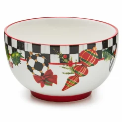 MacKenzie-Childs Kitchen & Dining Sets|Dinnerware & Flatware<Deck the Halls Breakfast Bowls, Set of 4