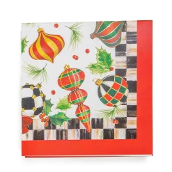 MacKenzie-Childs Holiday|Kitchen & Table Linens<Deck The Halls Cocktail Paper Napkins