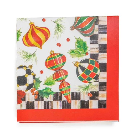 MacKenzie-Childs Holiday|Kitchen & Table Linens<Deck The Halls Cocktail Paper Napkins