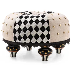 MacKenzie-Childs Living Room<Diamond and Dot Footstool
