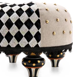 MacKenzie-Childs Living Room<Diamond and Dot Footstool