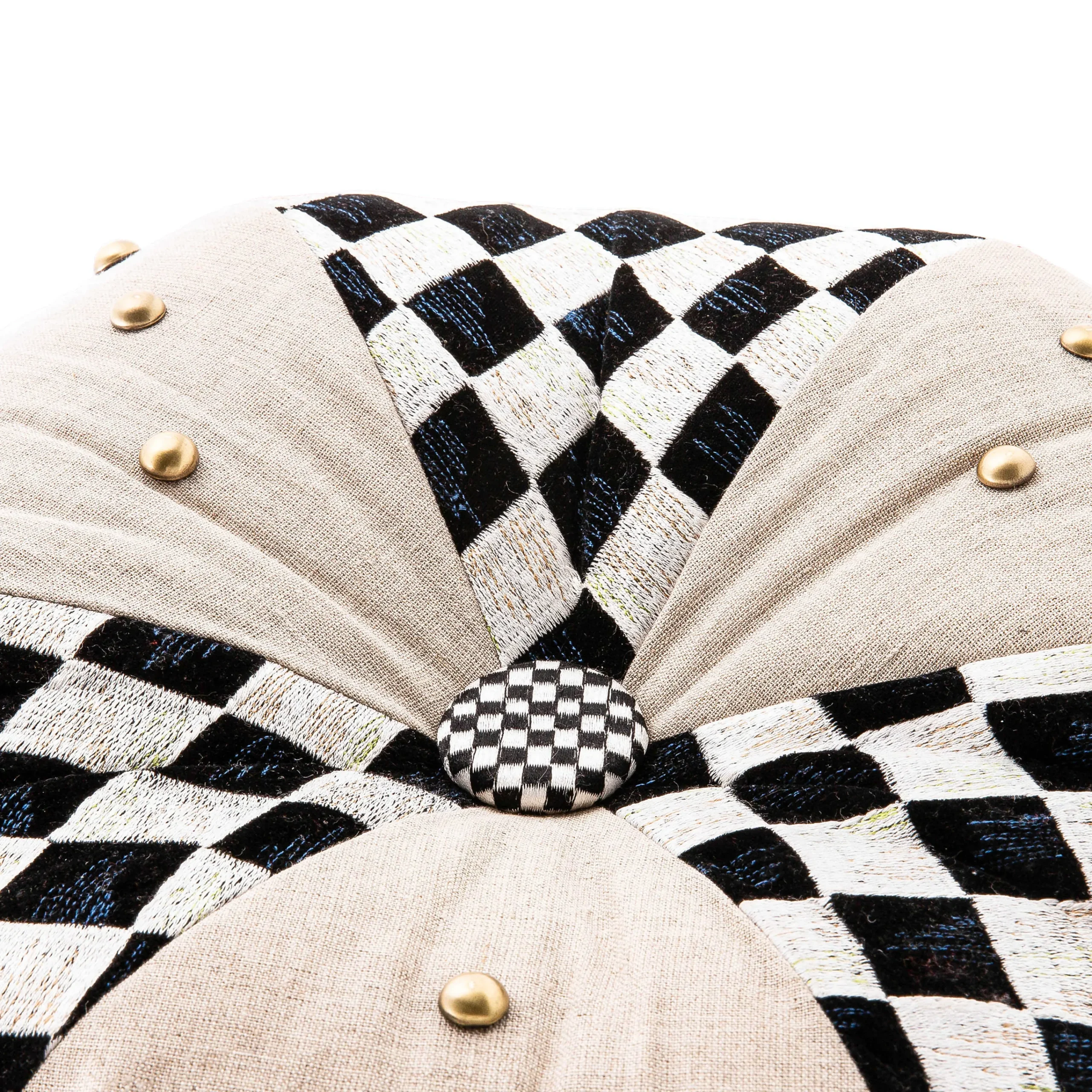 MacKenzie-Childs Living Room<Diamond and Dot Footstool