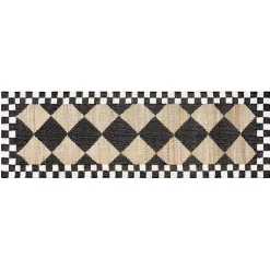 MacKenzie-Childs Rugs<Diamond Jute 2'6 x 8' Runner