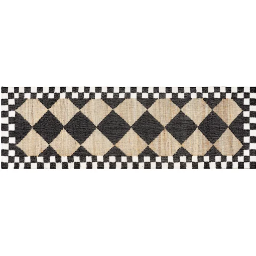 MacKenzie-Childs Rugs<Diamond Jute 2'6 x 8' Runner