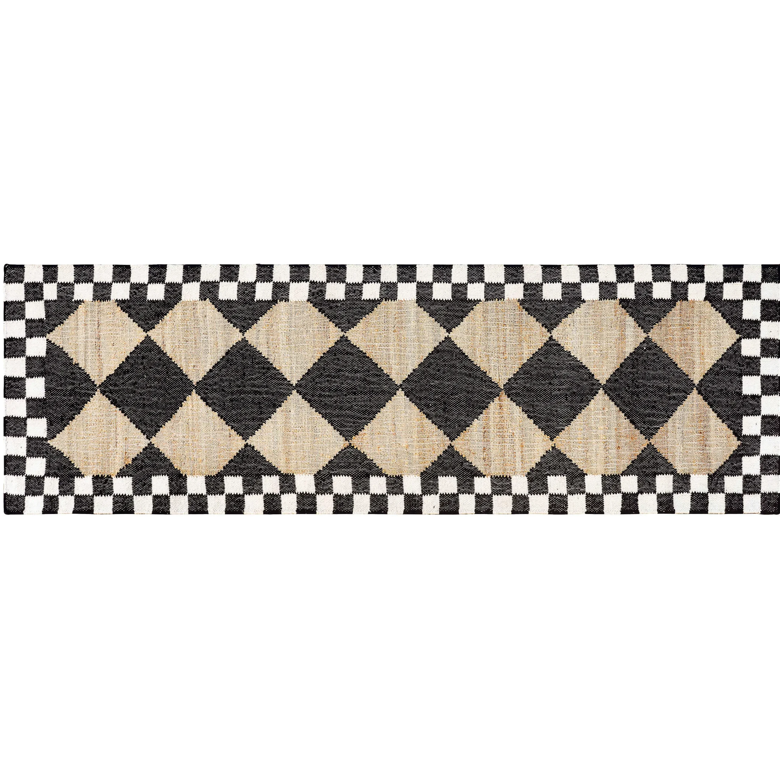 MacKenzie-Childs Rugs<Diamond Jute 2'6 x 8' Runner