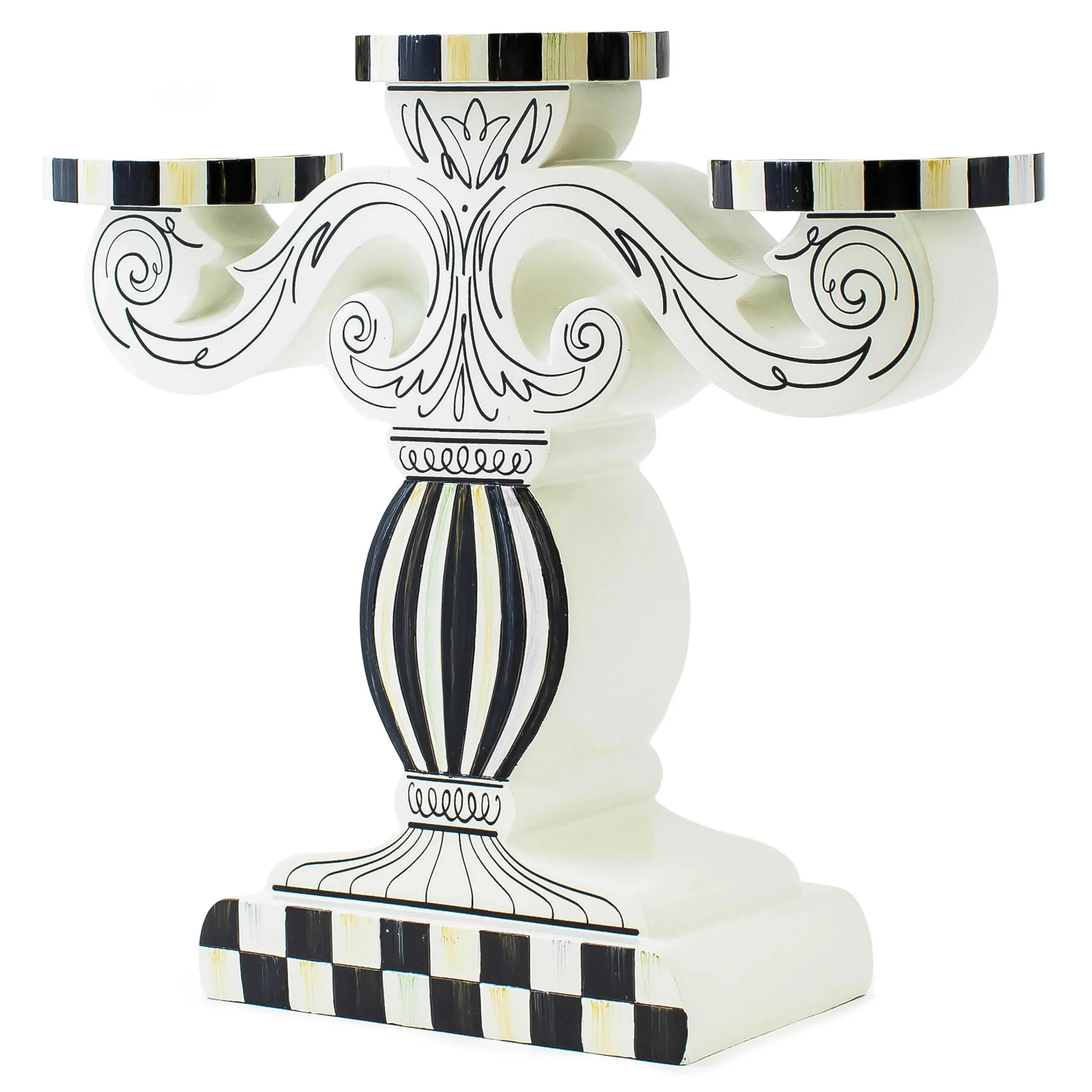 MacKenzie-Childs Candles & Fragrances|Room Accents<Doodles Pillar Candelabra