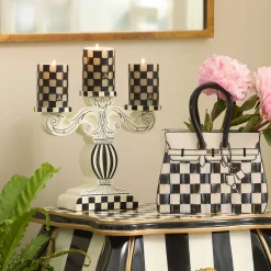 MacKenzie-Childs Candles & Fragrances|Room Accents<Doodles Pillar Candelabra