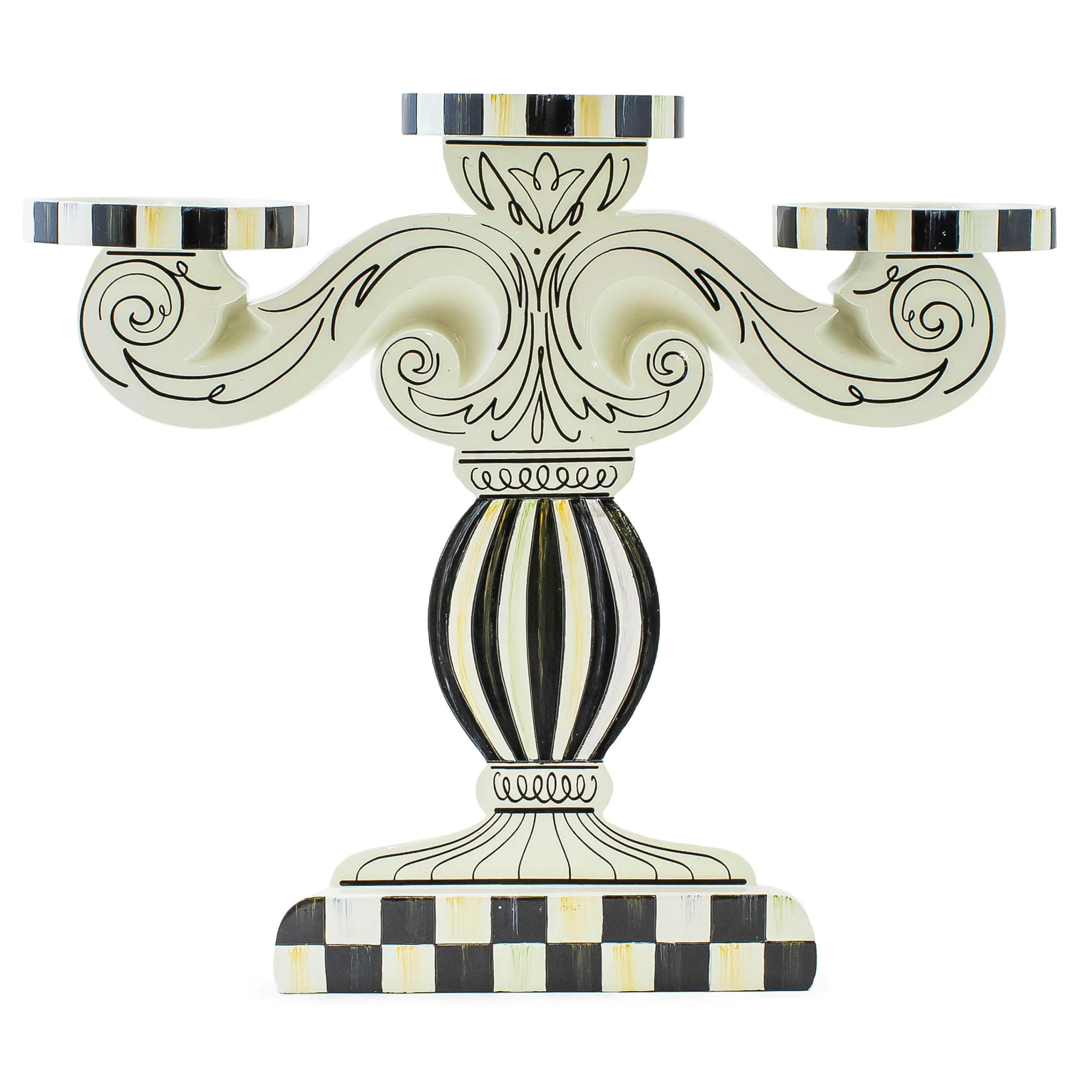 MacKenzie-Childs Candles & Fragrances|Room Accents<Doodles Pillar Candelabra