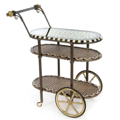 MacKenzie-Childs Living Room|Bar Entertaining<Dotography Bar Cart