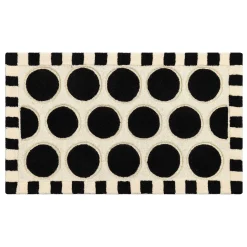 MacKenzie-Childs Rugs<Dots A Lots Rug - Black - 2'3 x 3'9