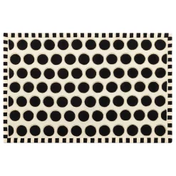 MacKenzie-Childs Rugs<Dots A Lots Rug - Black - 5' x 8'