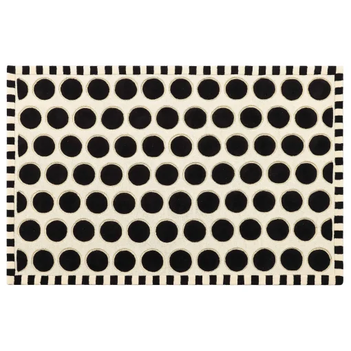 MacKenzie-Childs Rugs<Dots A Lots Rug - Black - 5' x 8'