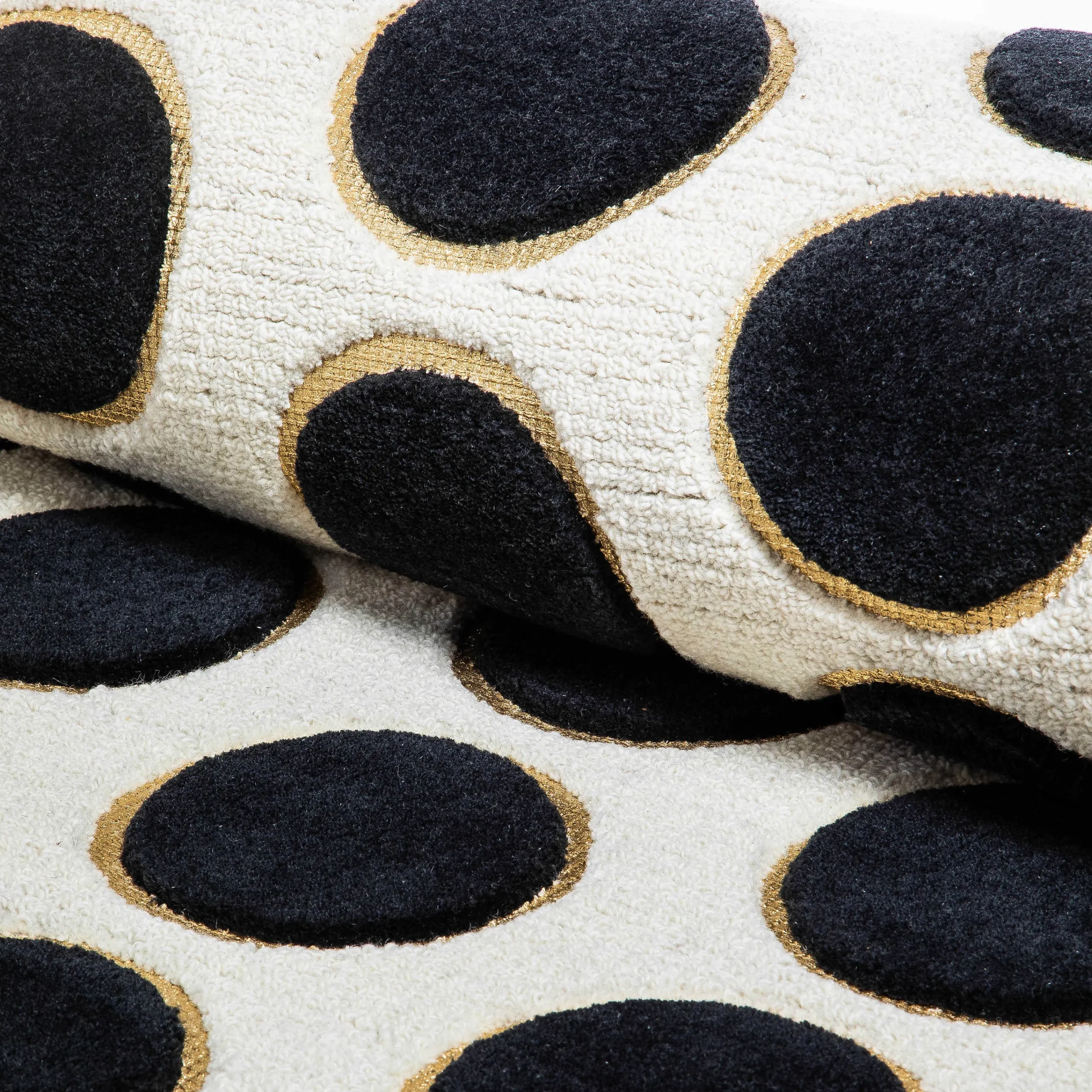 MacKenzie-Childs Rugs<Dots A Lots Rug - Black - 3' x 5'