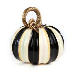 MacKenzie-Childs Pumpkins|The Halloween Shop<Elegant Stripe Large Pumpkin