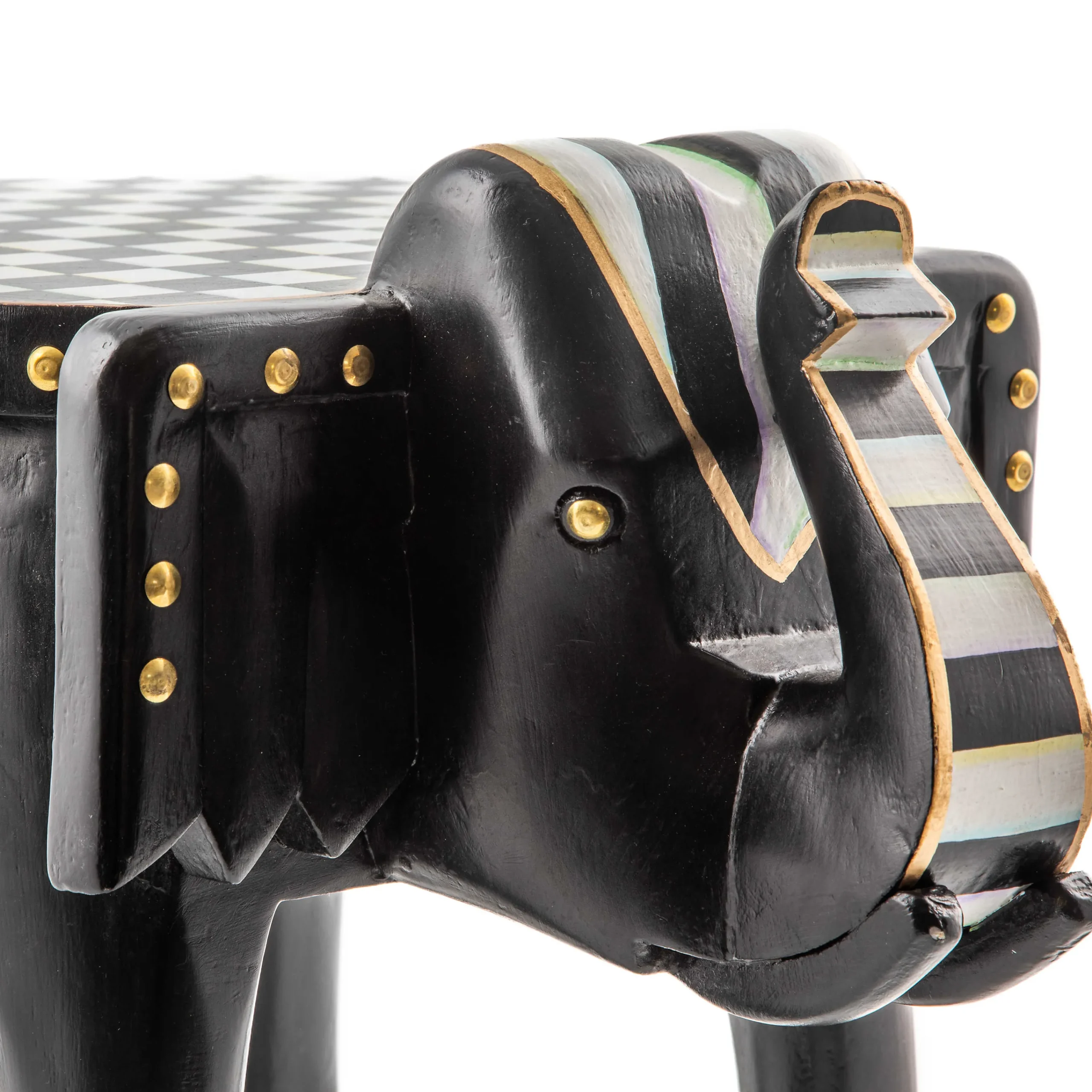 MacKenzie-Childs Living Room<Elephant Accent Table