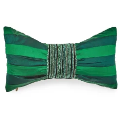 MacKenzie-Childs Pillows, Throws, & Cushions<Emerald Bow Throw Pillow