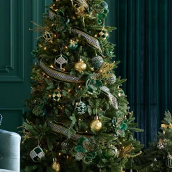 MacKenzie-Childs Holiday<Emerald Luxe Beaded Ball Ornaments, Set of 3