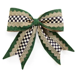 MacKenzie-Childs Finishing Touches<Emerald Luxe Bow