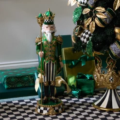 MacKenzie-Childs Room Accents<Emerald Luxe Castle Guard Nutcracker
